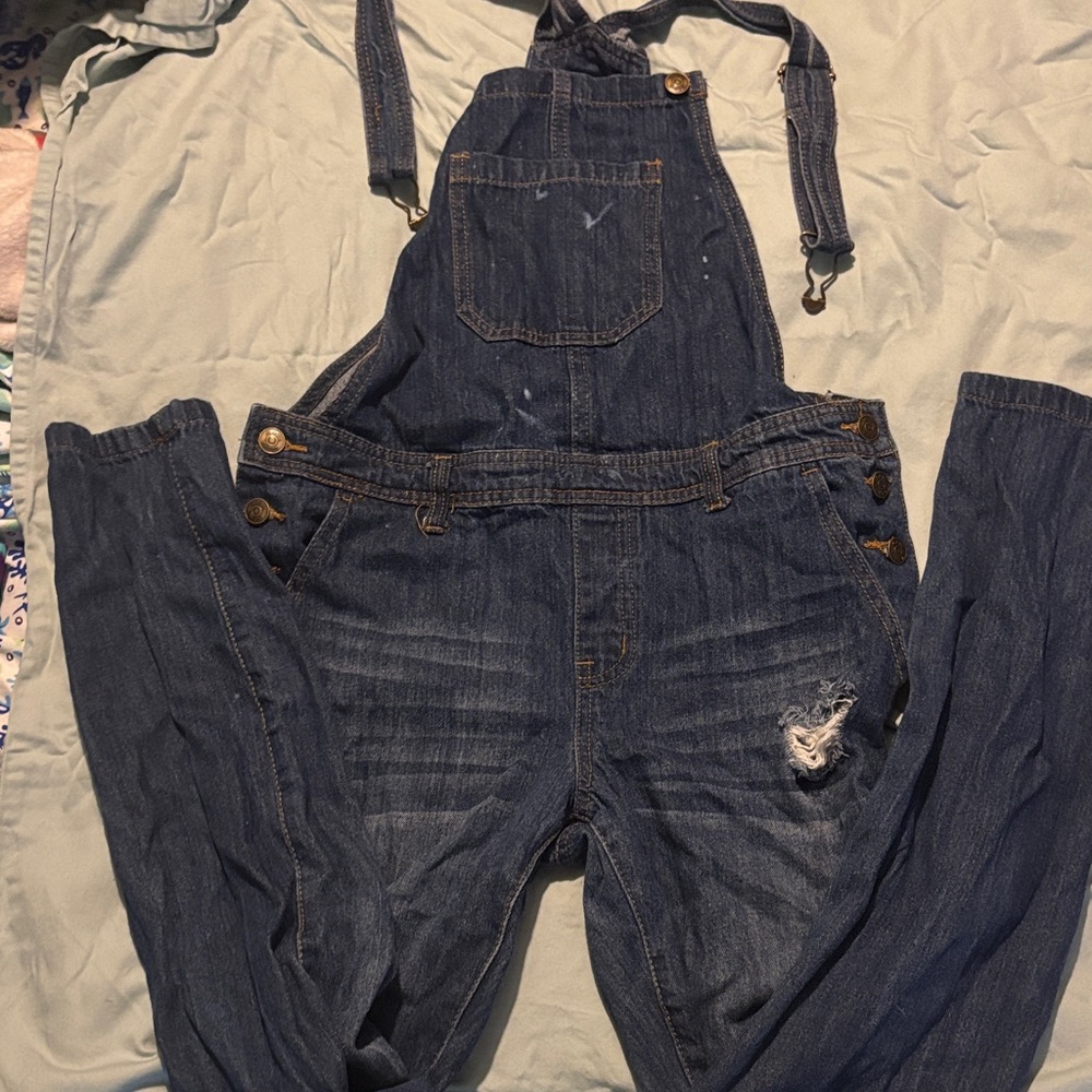 Women's Blue Denim Overalls